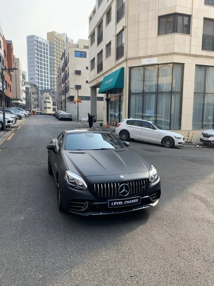벤츠  SLC 3M 매트 딥 블랙 전체랩핑 시공기 / 서울 중랑구