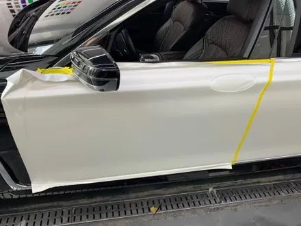 BMW 7시리즈 에이버리 사틴 펄 화이트 전체랩핑  / 서울 중랑구