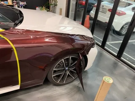 BMW 420i 컨버터블 오토 벨벳 블랙 로즈 전체랩핑 중랑구랩핑 / 서울 중랑구