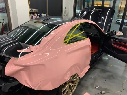 BMW M2 비닐 프로그 루즈 핑크 전체랩핑 시공기 중랑구랩핑 / 서울 중랑구