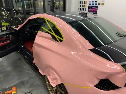 BMW M2 비닐 프로그 루즈 핑크 전체랩핑 시공기 중랑구랩핑 / 서울 중랑구