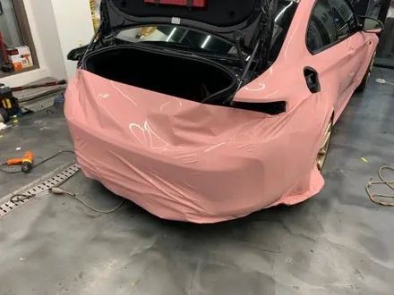 BMW M2 비닐 프로그 루즈 핑크 전체랩핑 시공기 중랑구랩핑 / 서울 중랑구