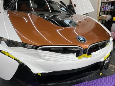 BMW i8 로드스터 유광 화이트 전체랩핑 / 서울 중랑구