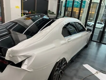 BMW 7시리즈 에이버리 사틴 펄 화이트 전체랩핑  / 서울 중랑구