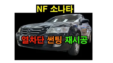 NF 소나타 열차단 썬팅 재시공 애니가드 , 시공 by 용인 블루존