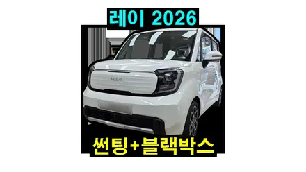 레이 아반떼 열차단 썬팅 블랙박스 시공 용인 블루존