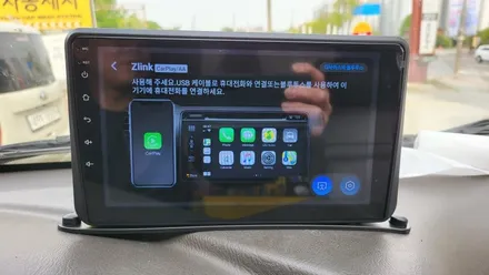 현대 포터2 푸드트럭 상단에 켈란 안드로이드올인원 설치 룸미러블랙박스 장착 , 카플레이 안드로이드오토 연동 , 시공 by 용인 블루존