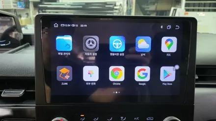 스타리아 켈란 10.1인치 안드로이드올인원과 AHD 후방카메라 설치