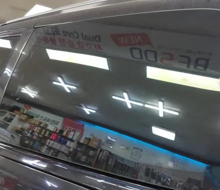 그랜드카니발 썬팅 재작업 측후면 AP0580R 애니가드 반반사 열차단 필름 , 시공 by 용인 블루존