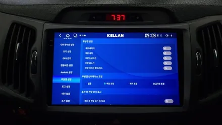 스포티지R 켈란 안드로이드 올인원 설치 및 순정 룸미러 후방카메라, 카플레이 안드로이드오토 연동 , 시공 by 용인 블루존