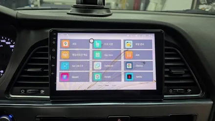 LF소나타 안드로이드올인원 카인원M 아이나비3D 설치 기존 네비게이션 매립 고장으로 탈거후 장착