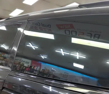 그랜드카니발 썬팅 재작업 측후면 AP0580R 애니가드 반반사 열차단 필름 , 시공 by 용인 블루존