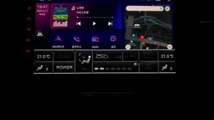 폭스바겐 더비틀 모터스밸류 안드로이드 올인원  9인치 설치 어라운드뷰 장착 , 시공 by 용인 블루존