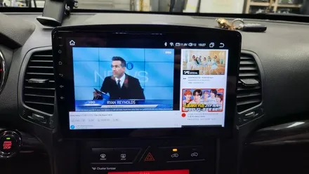 기아 쏘렌토R 안드로이드올인원 설치 상단매립 탈거 티맵 카카오내비