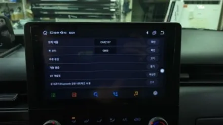 스타리아 켈란 10.1인치 안드로이드올인원과 AHD 후방카메라 설치