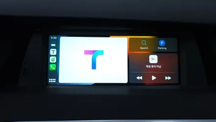 BMW F07 5GT NBT5시리즈 안드로이드 올인원 카플레이 안드로이드오토 후방카메라 아이드라이브 연동 장착 10.25 인치 12.3인치 비교 온보드 모니터 탈거후 설치