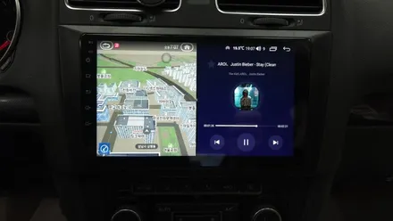 골프6세대 MV10 내비게이션 고장나서 블랙아웃 안드로이드올인원으로 교체 설치 안드로이드오토 카플레이 연동