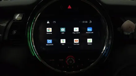 BMW MINI COOPER 2017 순정오디오 룸미러모니터 탈거후 아이나비 3D 카인원 프로맥스 미니쿠퍼 안드로이드올인원 설치