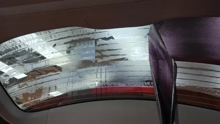 i40 올뉴카니발 열선 기포 뽀글이 버블썬팅 LF쏘나타 전면 흐려진 썬팅 재시공