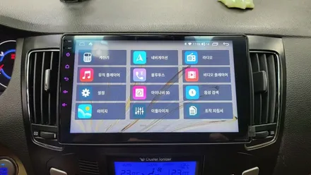 NF소나타 스포티지R 아이나비3D 카인원 안드로이드올인원 AHD후방카메라 HUD 설치