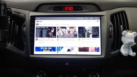 스포티지R 켈란 안드로이드 올인원 설치 기존 상단 네비게이션 매립 고장으로 탈거  , 시공 by 용인 블루존