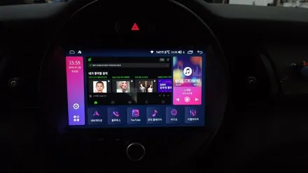 BMW MINI 미니쿠퍼 2015 모터스밸류 안드로이드올인원 및 후방카메라 설치 안드로이드오토 카플레이 연동 / 열차단 전면썬팅 / 2채널 블랙박스 설치, 시공 by 용인 블루존