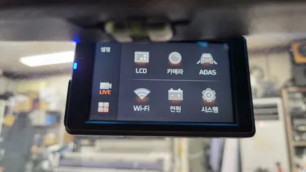 르노 삼성 SM520 안드로이드올인원 순정오디오 탈거후 설치 및 AHD 후방카메라, 후방감지기 2채널 블랙박스 장착 , 시공 by 용인 블루존