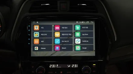 닛산 맥시마 아이나비3D 카인원 M 10인치 안드로이드올인원 설치 순정내비게이션 고장으로 블랙아웃으로 탈거