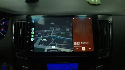 NF소나타 스포티지R 아이나비3D 카인원 안드로이드올인원 AHD후방카메라 HUD 설치