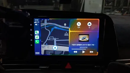 아반떼CN7 켈란 안드로이드올인원 및 AHD 후방카메라 설치 10코어 6+128GB android12 카플레이 안드로이드오토, 시공 by 용인 블루존