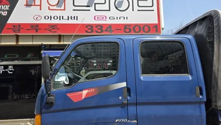 올뉴마이티 2대 마이티 1대 더블캡 애니가드 전면 측후면 열차단 썬팅 시공