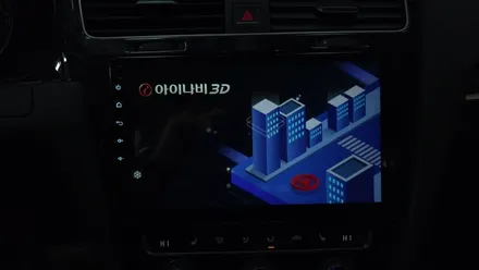 골프7세대 순정네비 탈거 안드로이드올인원 카인원 아이나비3D 10.1인치 설치