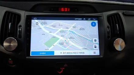 스포티지R 켈란 안드로이드 올인원 9인치 및 순정후방카메라 연동 설치 , 시공 by 용인 블루존