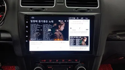 골프 6세대 한나비 탈거 켈란 안드로이드 올인원 설치 및 기존 룸미러 후방카메라 연동 , 시공 by 용인 블루존