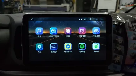 기아 레이 밴 2015 안드로이드 올인원 설치 및 핸들리모컨 개조 장착 부품번호 (구형레이) , 시공 by 용인 블루존