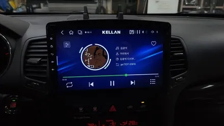 쏘렌토R 순정네비 백화 탈거후 켈란 안드로이드 올인원 10.1인치 및 광각 후방카메라 설치 카플레이 안드로이드오토 연동 , 시공 by 용인 블루존