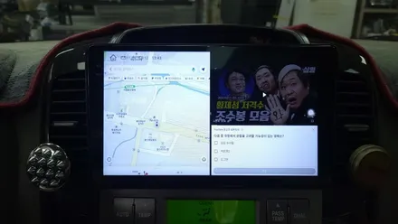 그랜드카니발 켈란 안드로이드올인원 9인치 설치 파인드라이브 네비게이션 고장 카오디오 탈거후 장착