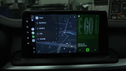 2022더뉴K3 아반떼AD 카플레이 안드로이드오토 올인원 후방카메라연동 설치