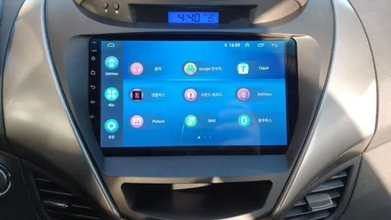 아반떼 MD 켈란 안드로이드 올인원 및 전용 3D HD 어라운드뷰 설치 PAS(움직이는 주차라인) 연동 , 시공 by 용인 블루존