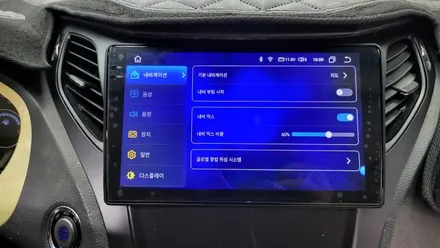 그랜저HG 안드로이드올인원 아이엠아이 AHD후방카메라 / 마이키프리미엄3 + 링크 스마트키 스마트폰 원격시동 설치하였어요~  , 시공 by 용인 블루존