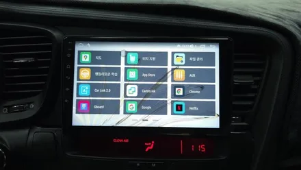 K5 안드로이드올인원 설치 매립 네비게이션 부팅 안되서 탈거 용인블루존