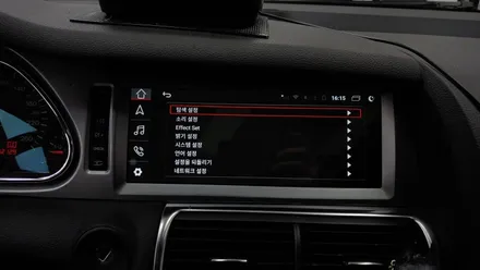 아우디 Q7 2G MMI 해외직구 안드로이드 올인원 및 후방카메라 설치  , 시공 by 용인 블루존