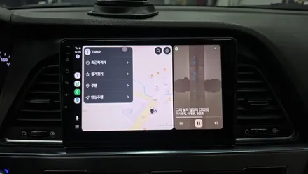 LF소나타 안드로이드올인원 카인원M 아이나비3D 설치 기존 네비게이션 매립 고장으로 탈거후 장착