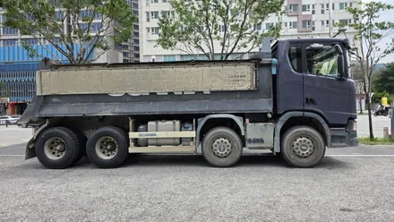 스카니아 2021 R540 덤프트럭 솔라가드 새턴 반반사 썬팅 화물차 트럭 전면 측후면 시공