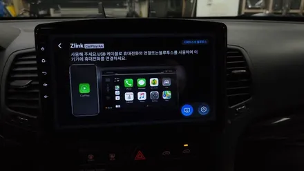 쏘렌토R 순정네비 백화 탈거후 켈란 안드로이드 올인원 10.1인치 및 광각 후방카메라 설치 카플레이 안드로이드오토 연동 , 시공 by 용인 블루존