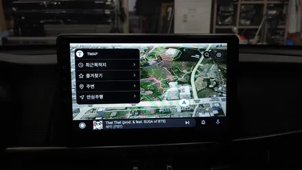 K5 2016 2세대 켈란 안드로이드 올인원 10인치 설치 후방카메라 안드로이드오토 카플레이 연동 기존 7인치 아틀란 내비매립 탈거후 , 시공 by 용인 블루존