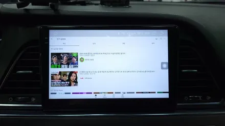 현대 LF소나타 안드로이드올인원 9인치 설치 기존 아이나비X1 고장으로 탈거후 장착하였습니다.  , 시공 by 용인 블루존