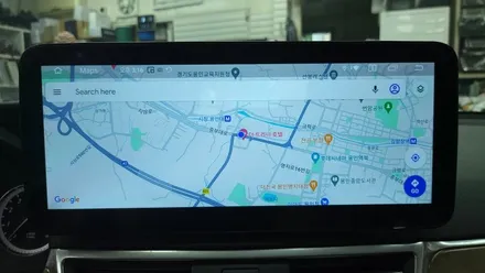 벤츠 E클래스 W212 안드로이드올인원 카플레이 안드로이드오토 설치 W213 블랙박스 보조배터리 전장작업