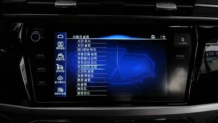 뷰티풀코란도 2023 에이뷰3D AI 어라운드뷰 순정네비게이션 화면 및 터치, PDC PAS 연동 설치, 녹화기능까지