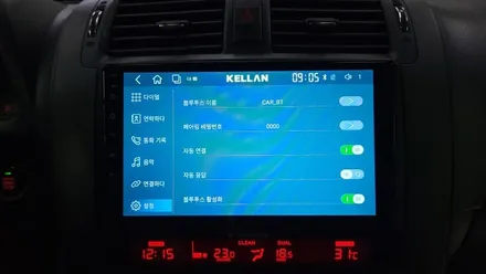 기아 모하비 2012 7인치 순정내비 탈거후 켈란 안드로이드 올인원 9인치 장착 및 PAS 후방주차라인 핸들연동 작업 카플레이 안드로이드오토  , 시공 by 용인 블루존